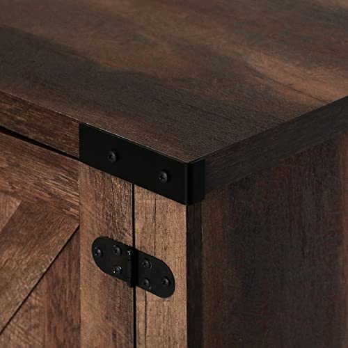 Furinno JAYA Large Entertainment Stand for TV Up to 55 Inch, French Oak Grey/Black V100781