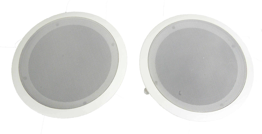 Pyle Pdic81rd 8x22 1000W Round Wall and Ceiling Speakers 2 Pair F161
