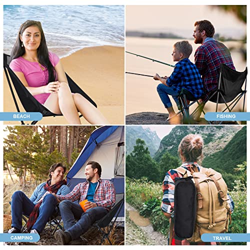 YSSOA Removable Footrest Reclining Camping Chair, Black J500901