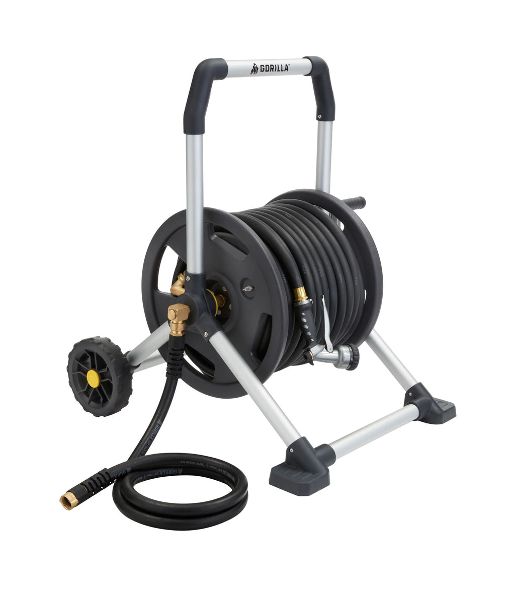 Gorilla 150 ft. Aluminum Zero-Rust Upright Hose Reel E14305