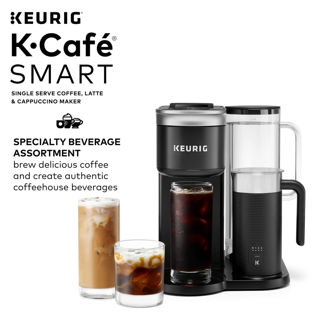Keurig K-Cafe SMART Single Serve Coffee, Latte & Cappuccino Maker, Black H711