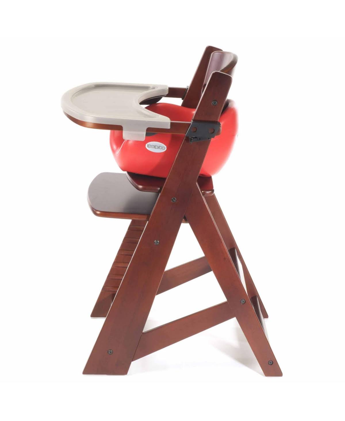Keekaroo Height Right High Chair Espresso with Infant Insert and Cherry Tray X866