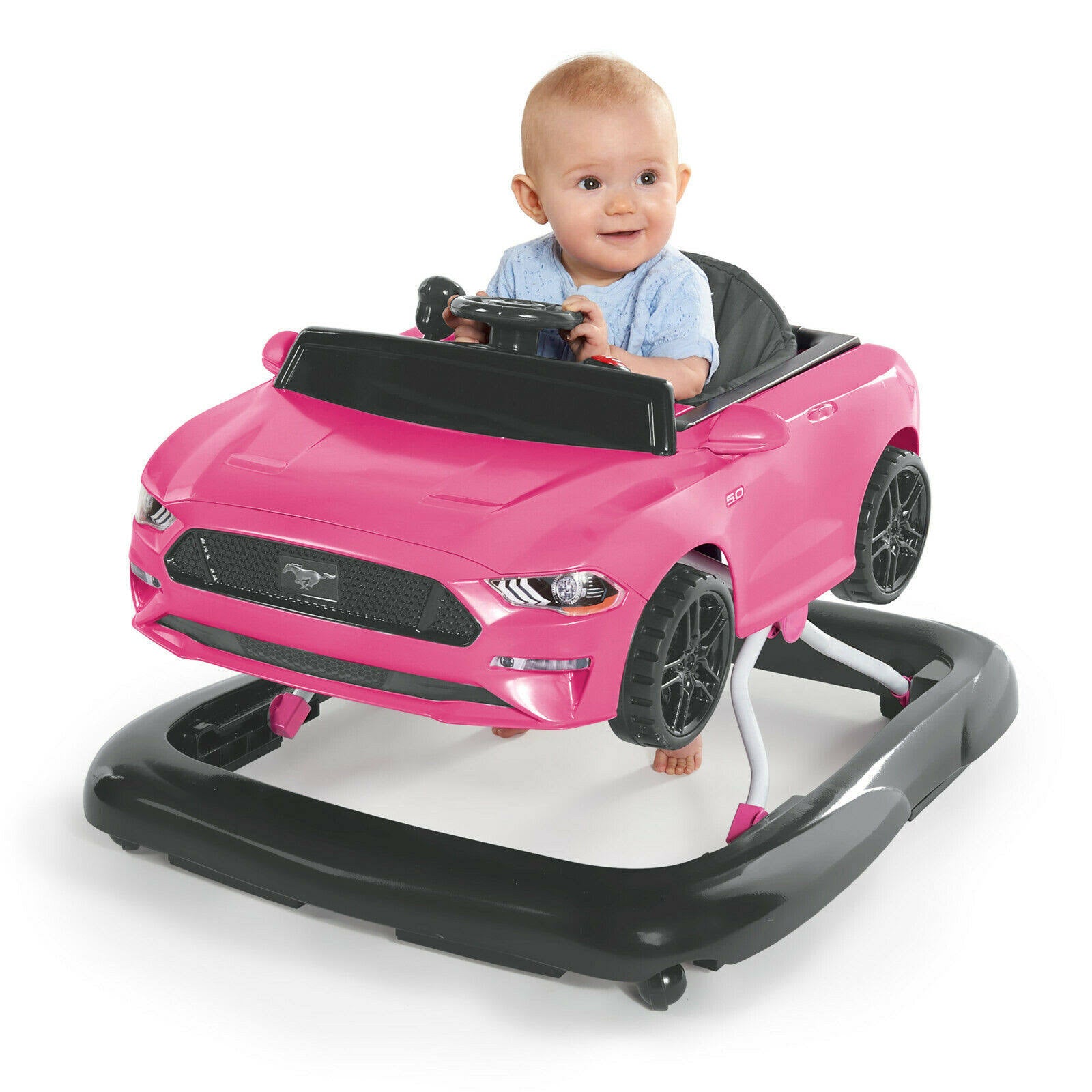 Bright Starts Ford Mustang 3 Ways to Play Walker Pink C7741