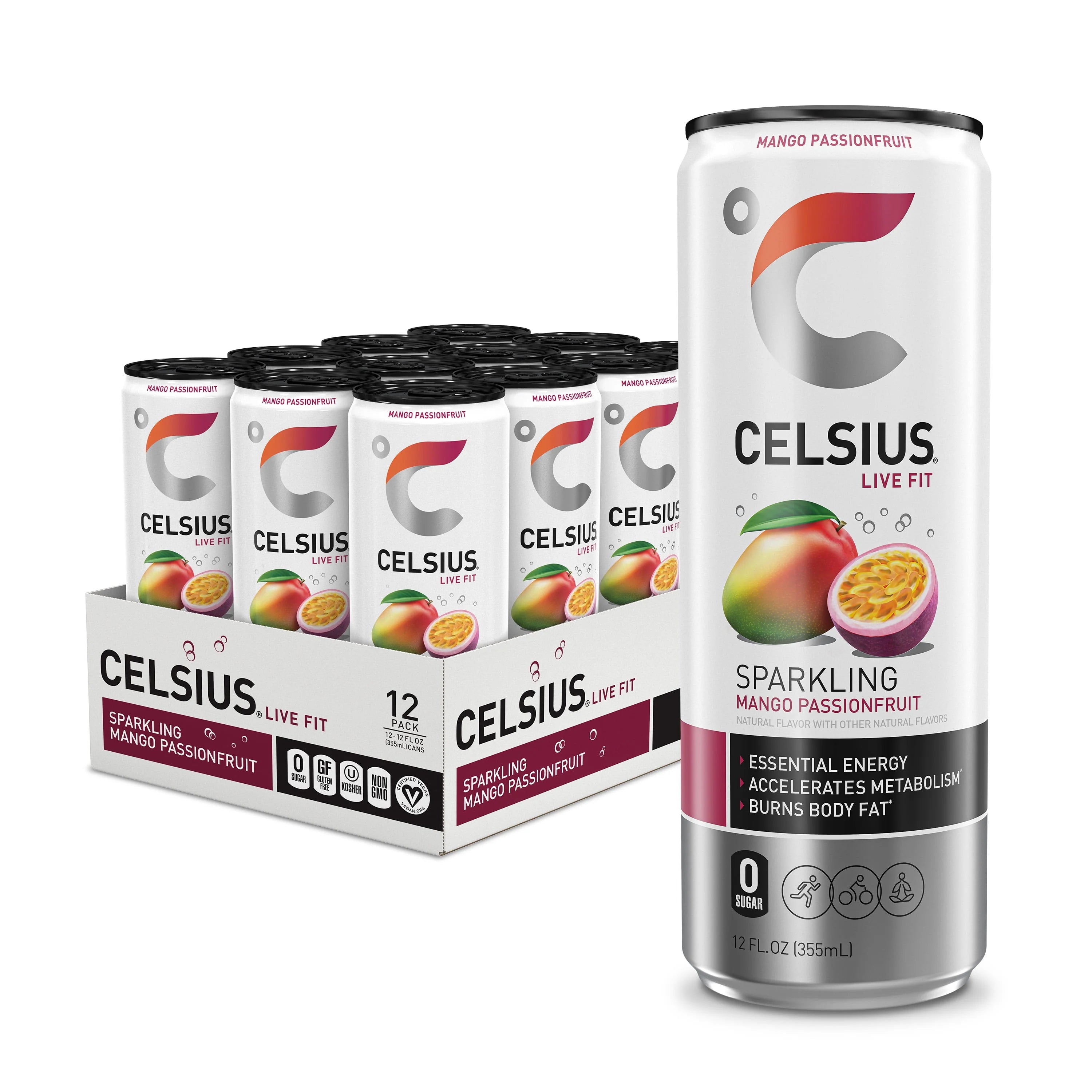 CELSIUS Sparkling Space Variety Pack, Functional Energy Drink, 12 fl oz, 12-Pack T823