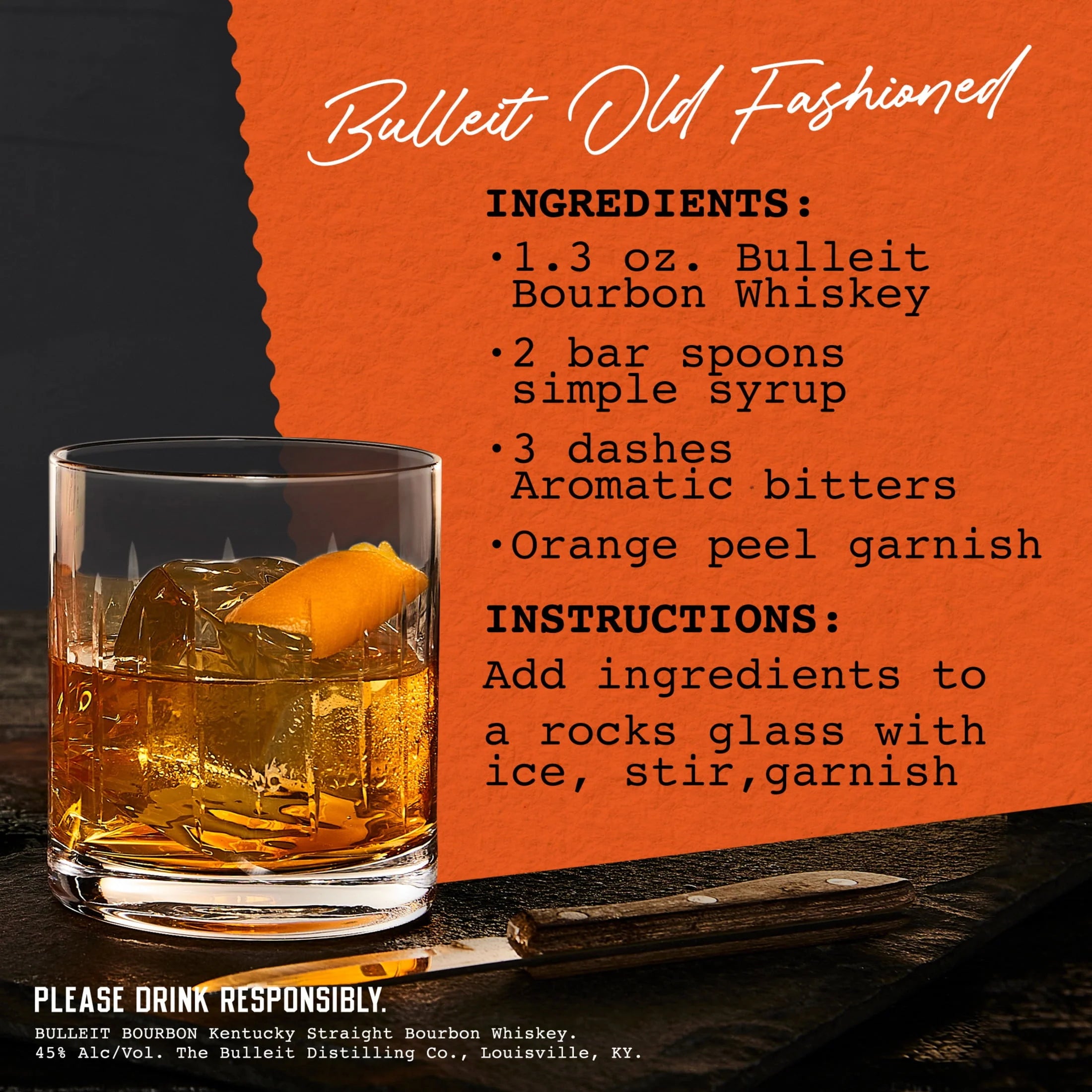 Bulleit Bourbon Whiskey 750 mL Q5010