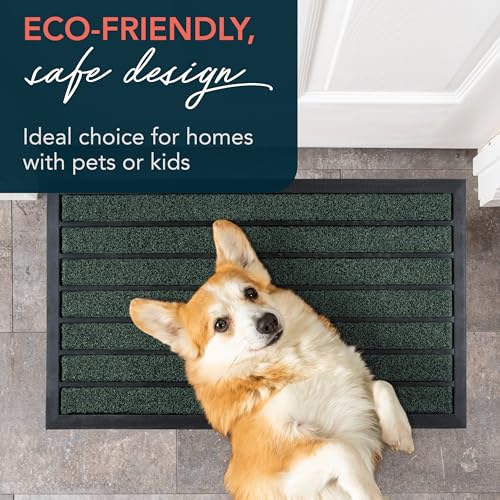 ubdyo Extra Durable Door Mat Non-Slip Outdoor Entrance 30" x 17" Bright Brown W5648