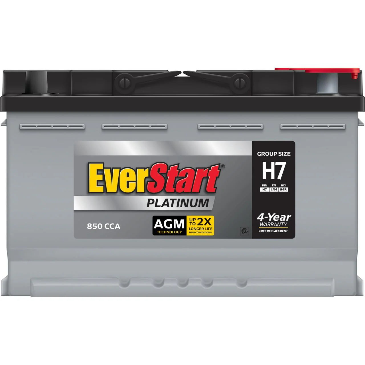 EverStart Platinum AGM Automotive Battery Group Size H7 12V 800 CCA A393