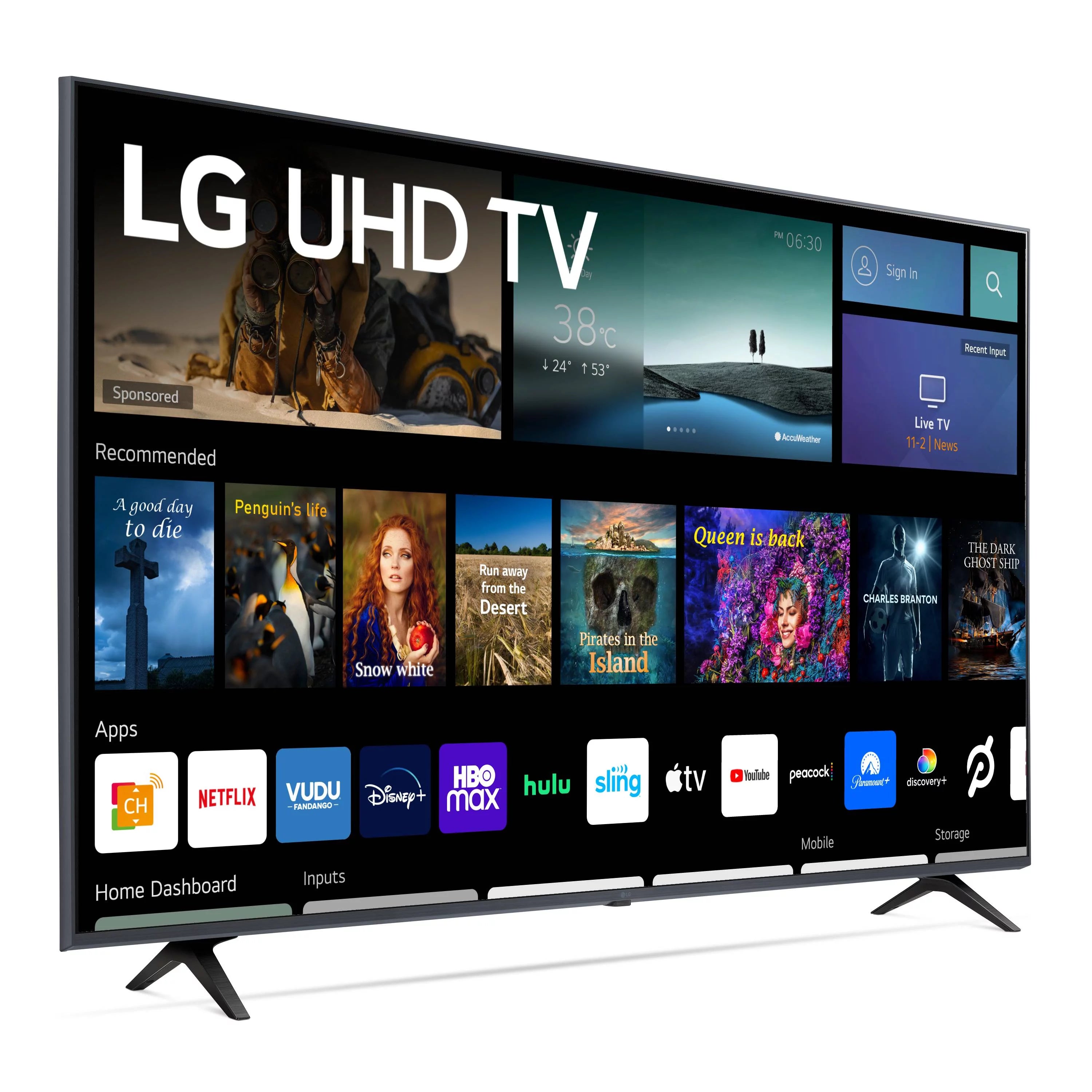LG 65 4K UHD Smart TV webOS 65UQ7070ZUE O206