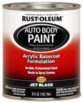 Rust-Oleum 253500 Auto Body Paint, Jet Black, 1 qt. - Megean