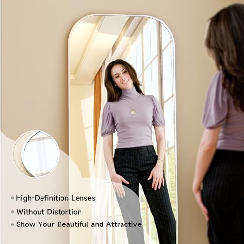HARRITPURE 57"x20" Full Length Mirror with Aluminum Frame, Gold A38098