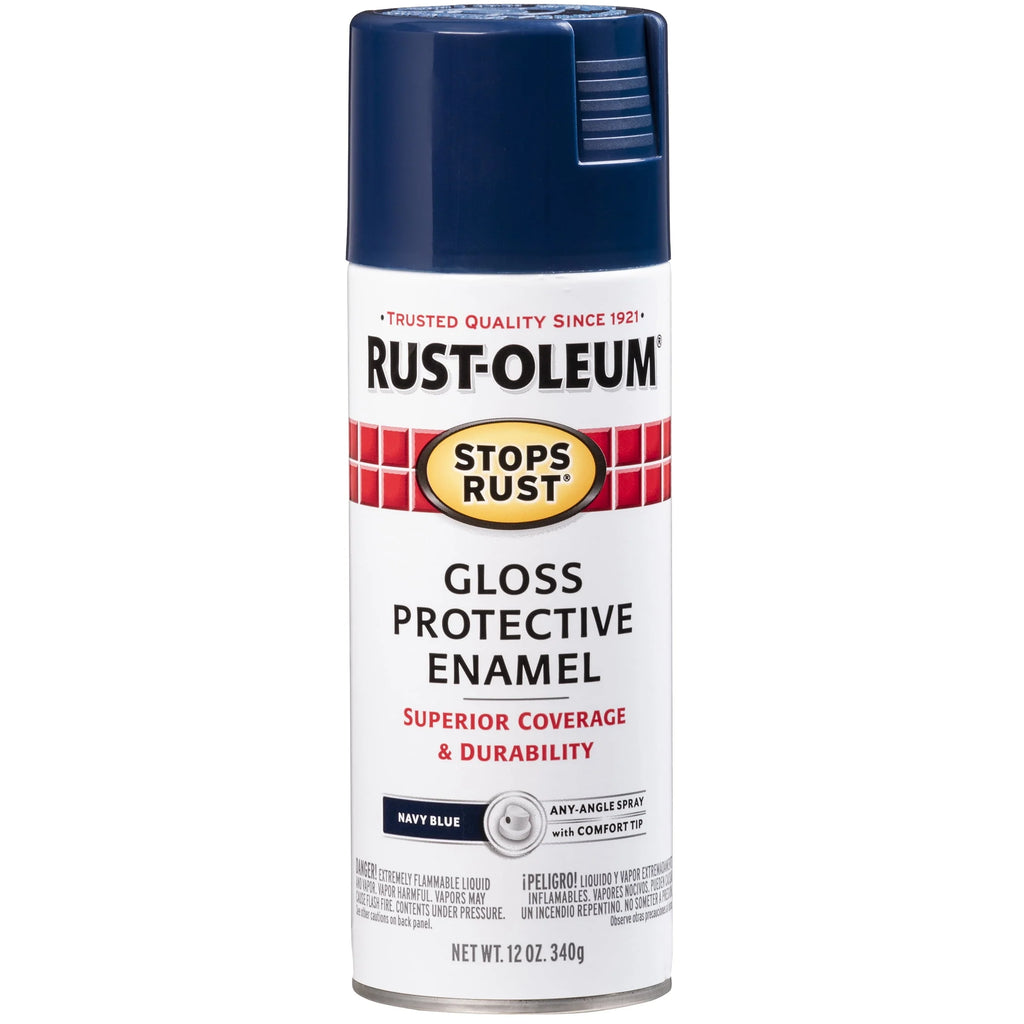 Rust-Oleum Stops Rust Satin Protective Enamel Spray Paint 285092, 12 oz Y531
