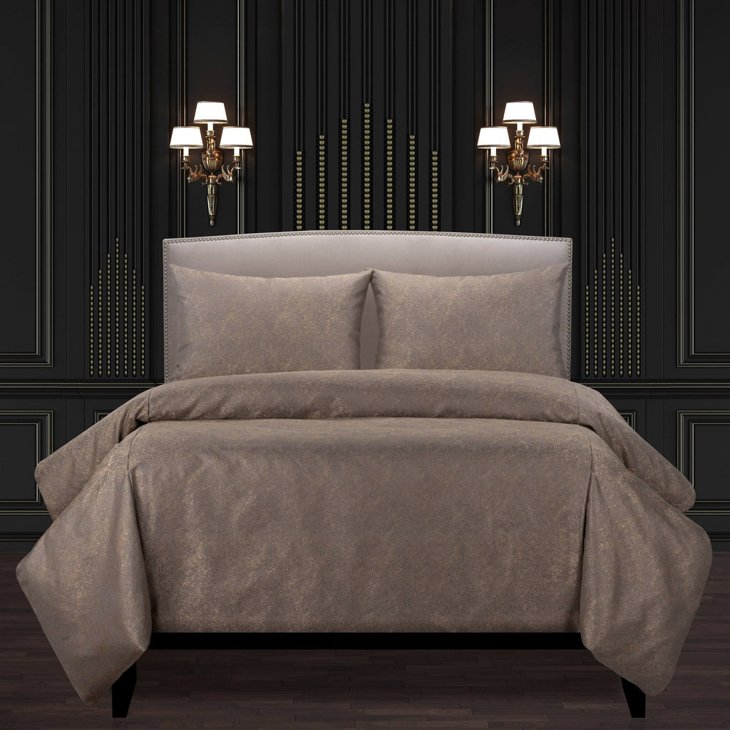 F Scott Fitzgerald Jazz Club Bronze Luxury Bedding Set - Gold