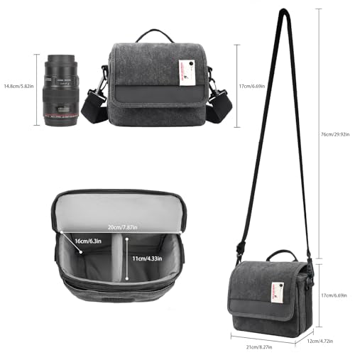 Besnfoto Camera Bag Small DSLR Shoulder Bag Waterproof Crossbody W879210