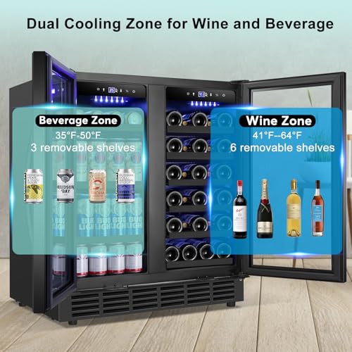 Electric Humidor Cabinet 35L with Digital LED Screen and Humidity Control C6096