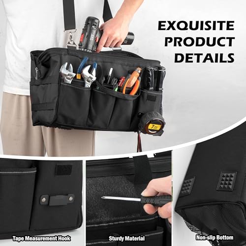Heavy Duty 15 Inch Portable Tool Bag with Adjustable Shoulder Strap P216208