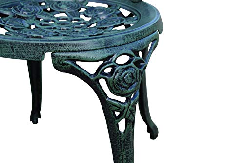 Oakland Living 3-Piece Rose Bistro Set with Cast Aluminum Table U718