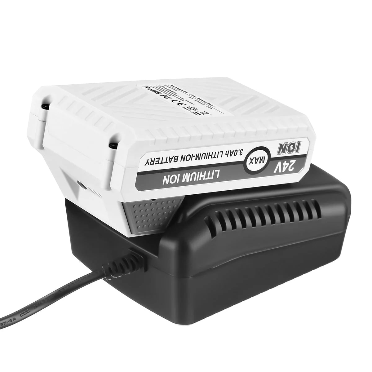 24V 3.0Ah Lithium-ion Battery and Charger for Snow Joe + Sun Joe G887