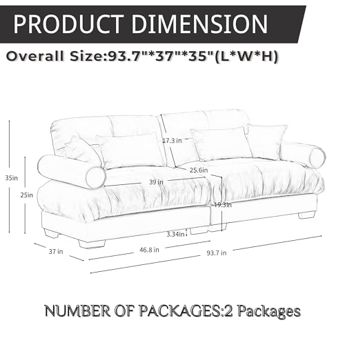 130" Modular Sectional Sofa with Movable Ottoman, Velvet Upholstered, Green Y4976