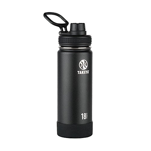 Takeya Actives Water Bottle with Spout Lid, 18 oz, Midnight Blue W579