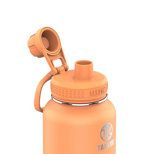 Takeya Actives Water Bottle with Spout Lid, 18 oz, Midnight Blue W579