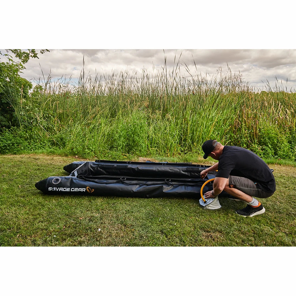 2 Person Inflatable Fishing Kayak with Pump, Paddle, and Repair Kit L2296