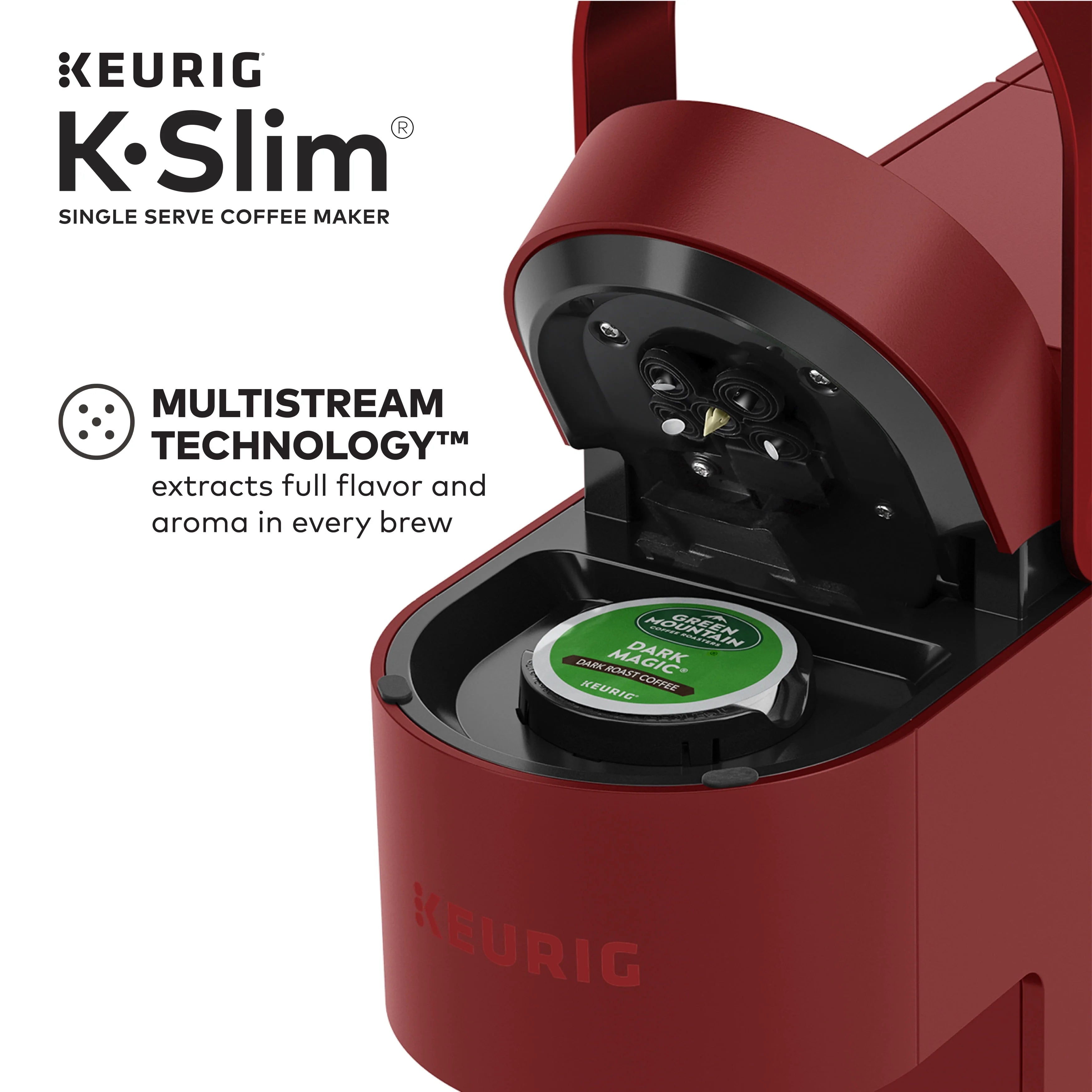 Keurig K-Slim Black Single-Serve K-Cup Pod Coffee Maker J75820
