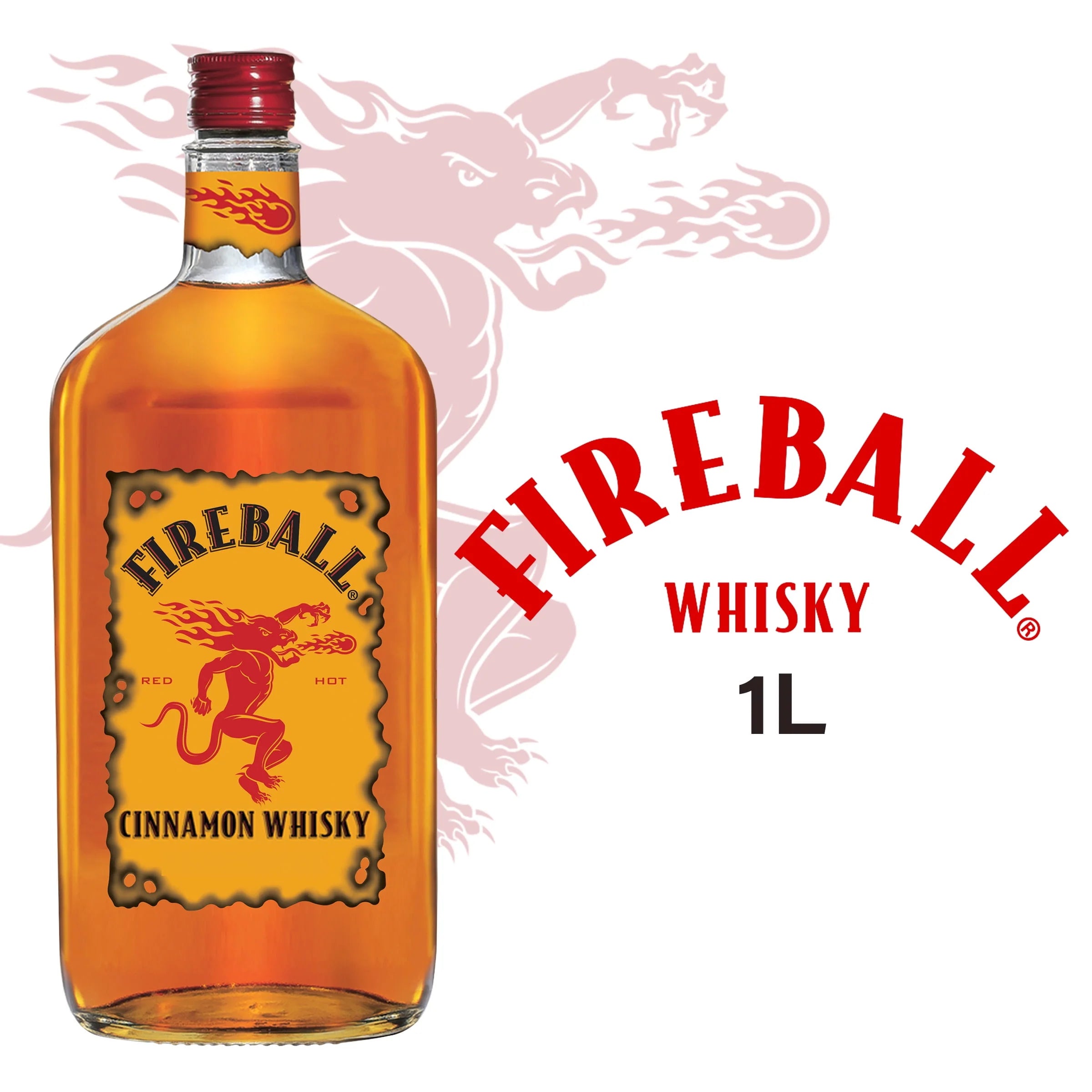 Fireball Cinnamon Whiskey, 750ml, 33% Alcohol S948953