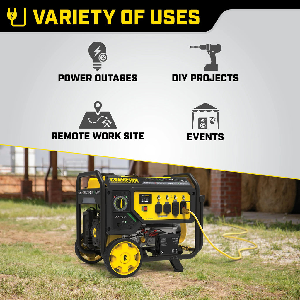 Champion Power Equipment 9375/7500W Dual Fuel Portable Generator J769