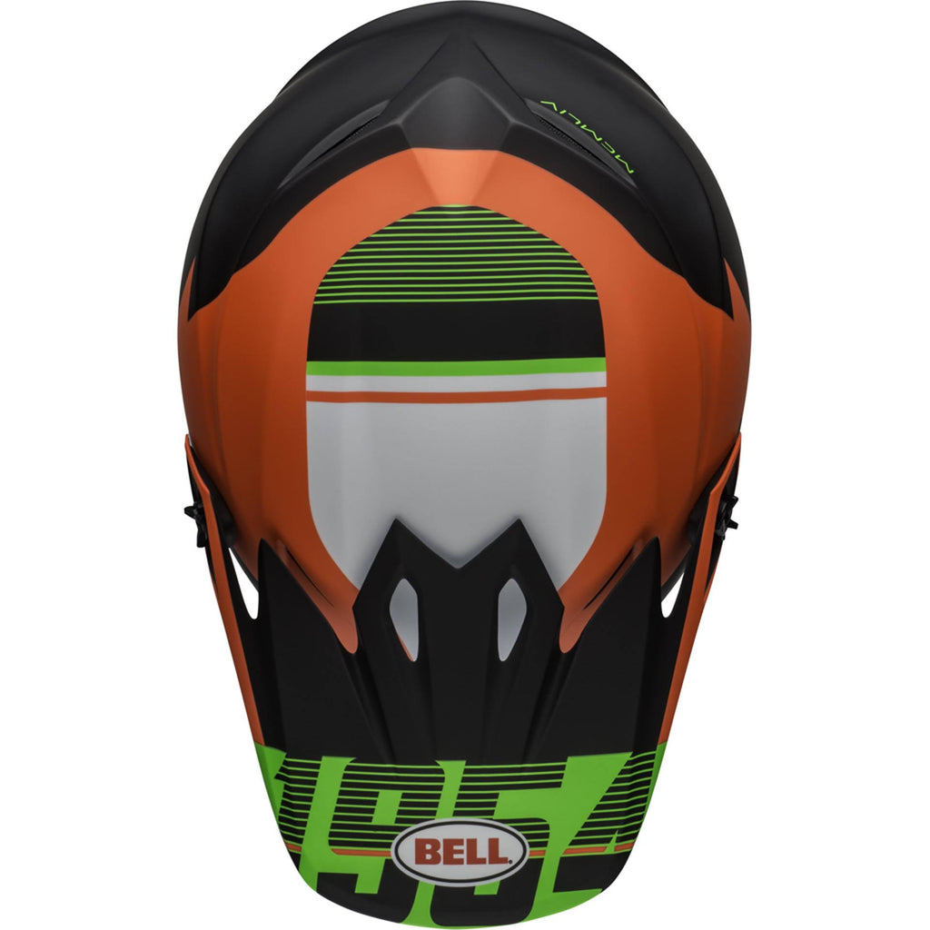 Bell MX-9 MIPS Strike Helmet Infrared/Green/Black G317