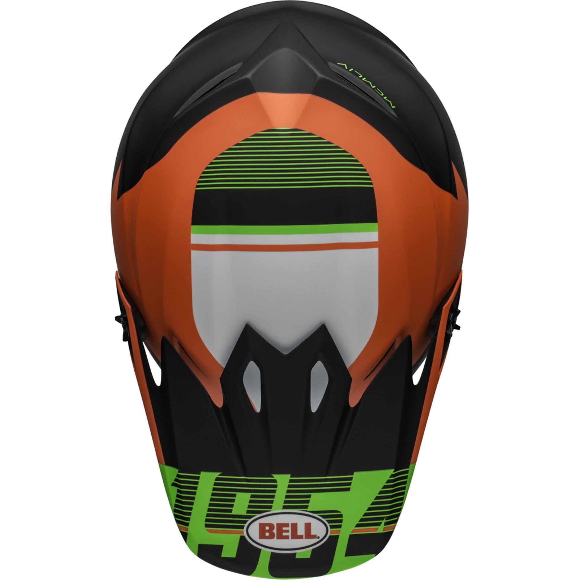 Bell MX-9 MIPS Strike Helmet Infrared/Green/Black G317