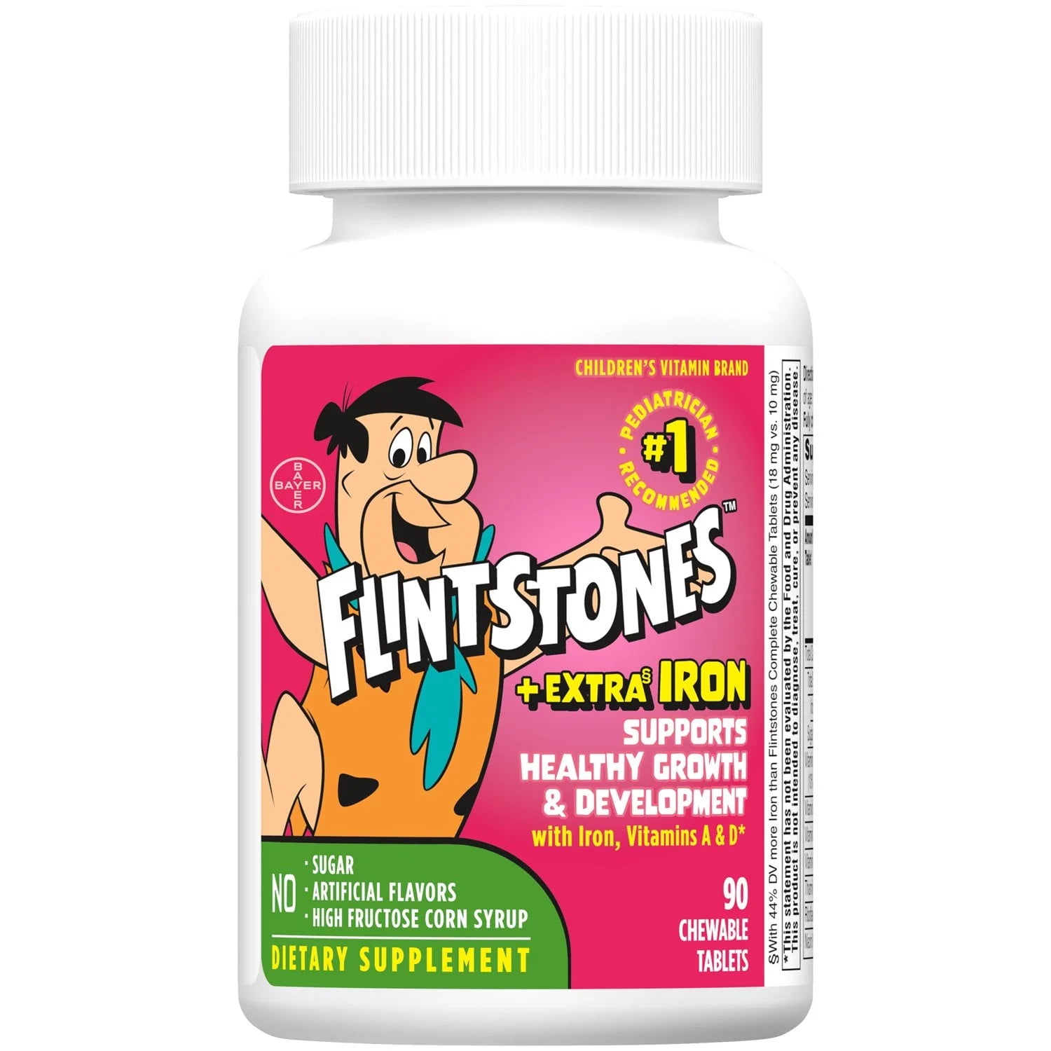 Flintstones Chewable Kids Vitamins with Iron, 90 Ct X54792