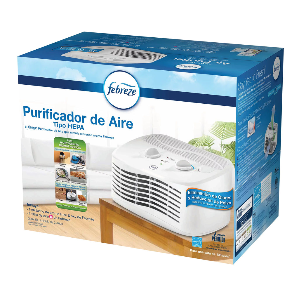 Febreze Tabletop HEPA-Type Air Purifier FHT170W White W64473