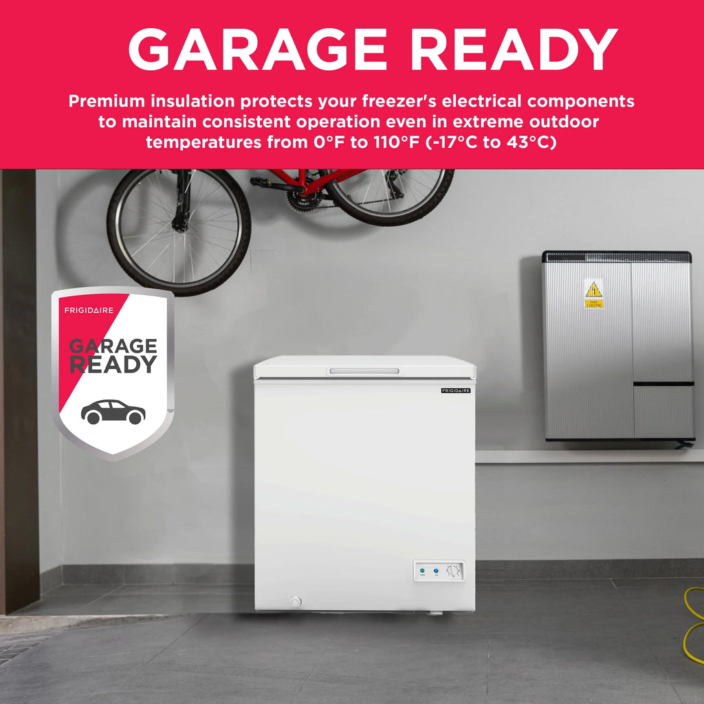 Frigidaire 5.0 Cu. ft. Chest Freezer, Garage Ready, White Z33917