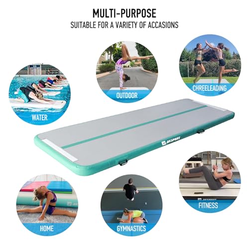 AKSPORT Gymnastics Air Mat Tumble Track with Air Pump A7907