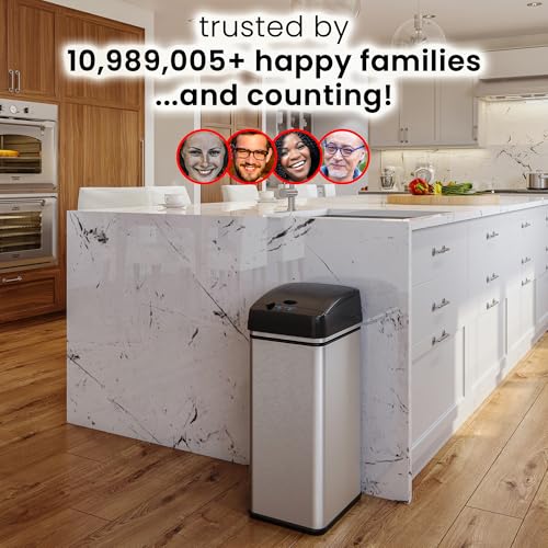 iTouchless 13 Gallon Sensor Trash Can 2.0 Stainless Steel W51921