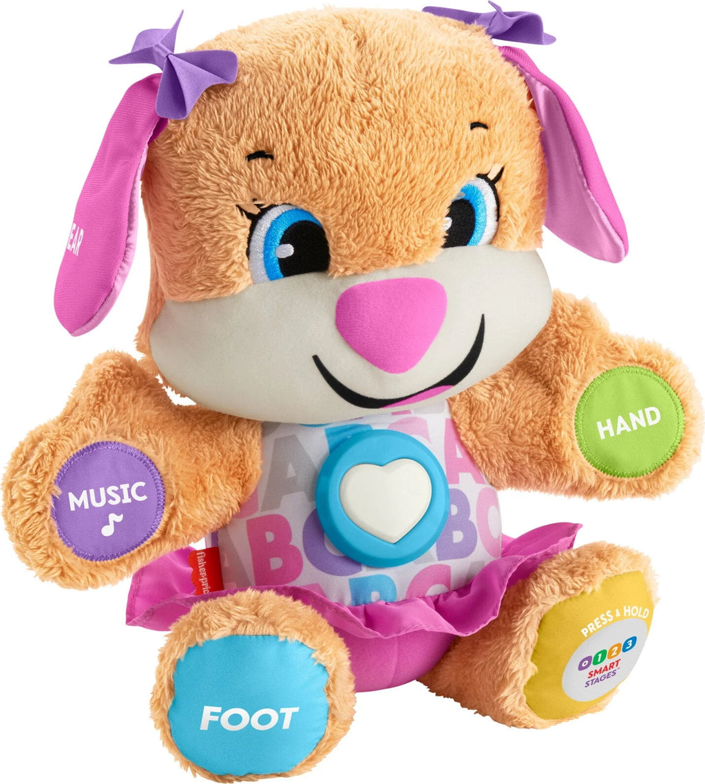 Fisher-Price Laugh & Learn Smart Stages Puppy Plush Learning Toy for Baby, Infants and Toddlers