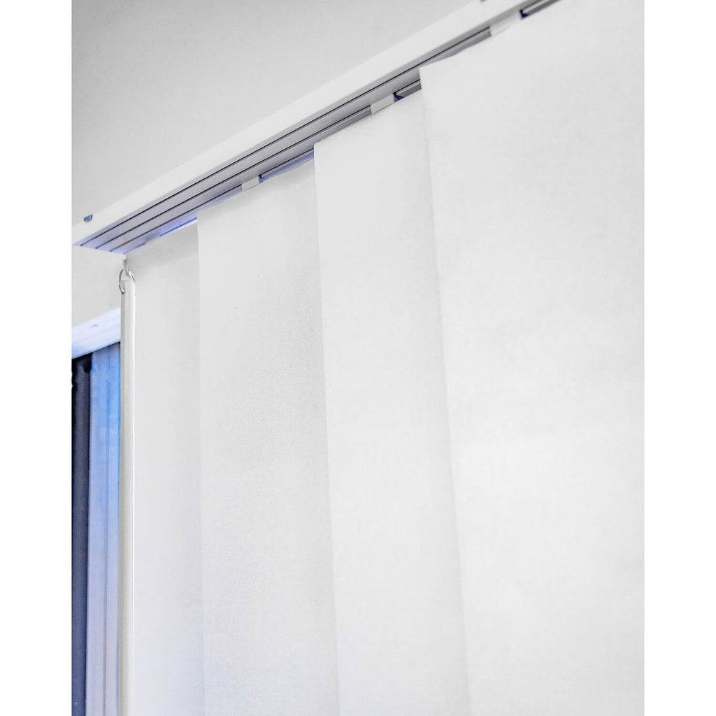 Chicology Blackout Sliding Panel Track Blind, Ivory, 86"W x 96"H C76216