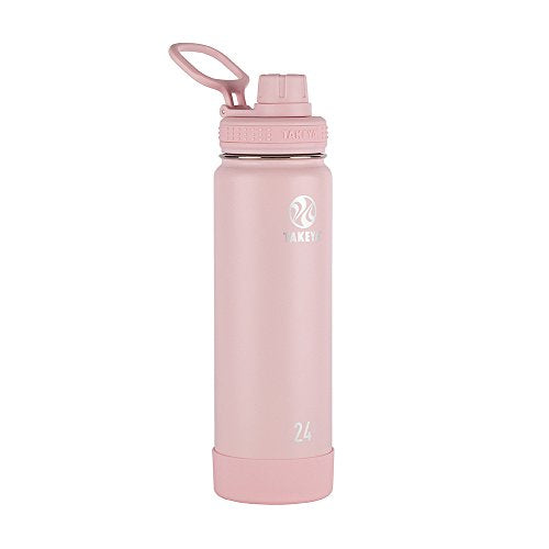 Takeya Actives Water Bottle with Spout Lid, 18 oz, Midnight Blue W579