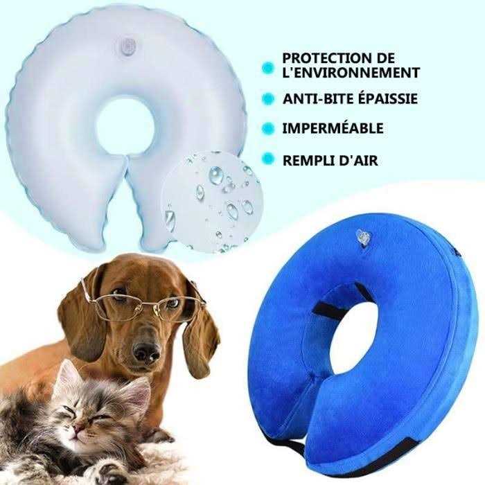 Cowin Protective Inflatable Cone Collar for Dogs and Cats Soft Pet Recovery E-Collar B459992
