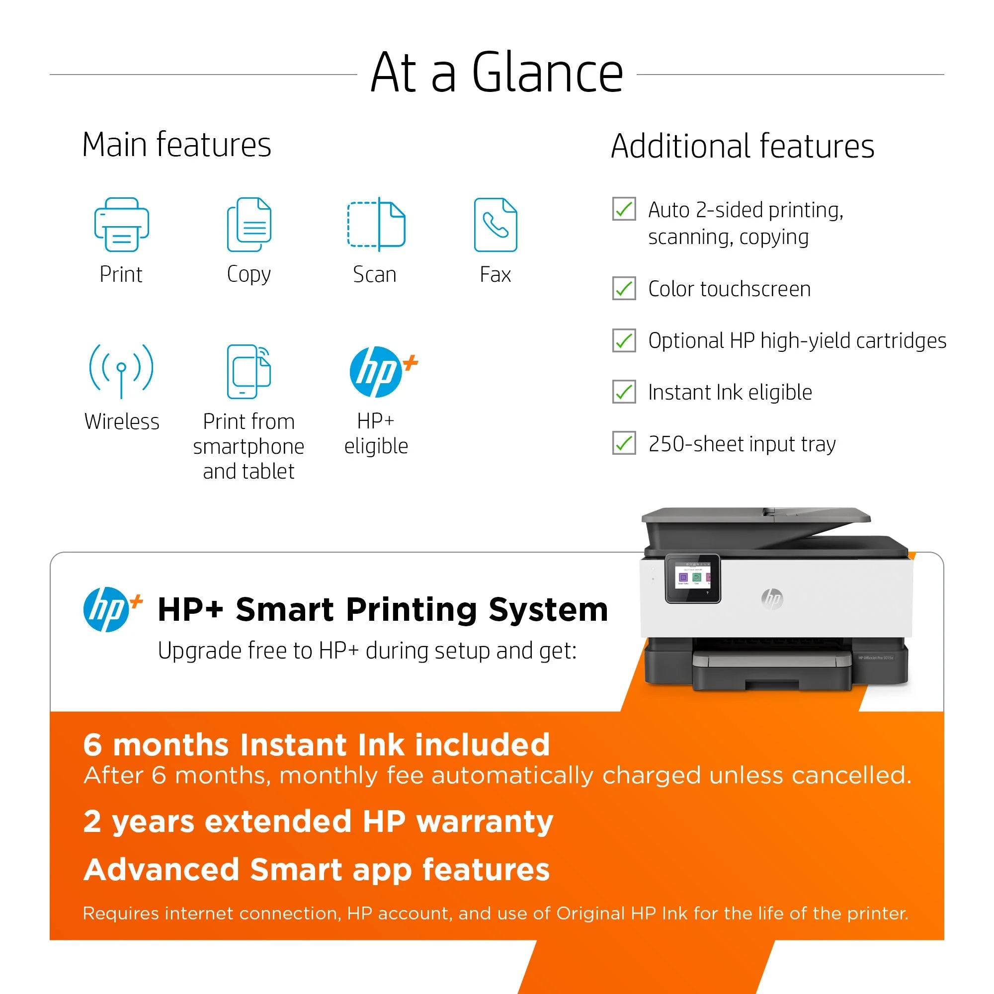 HP Officejet Pro 9015e Multifunction Inkjet Printer M283756