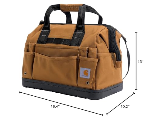 Carhartt Onsite Tool Bag, 18-Inch, Water-Resistant, Molded Base P40578