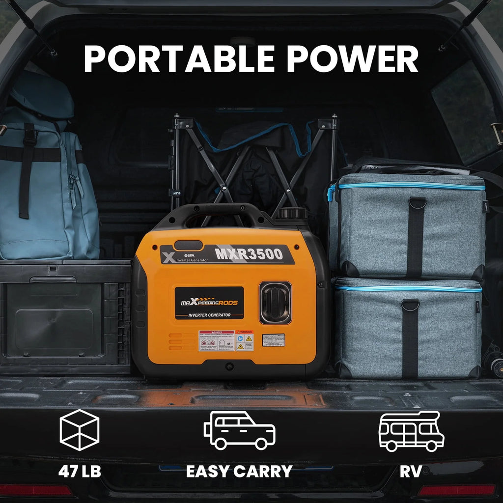 Portable Inverter Generator 3500W Ultralight Electric Start J9287