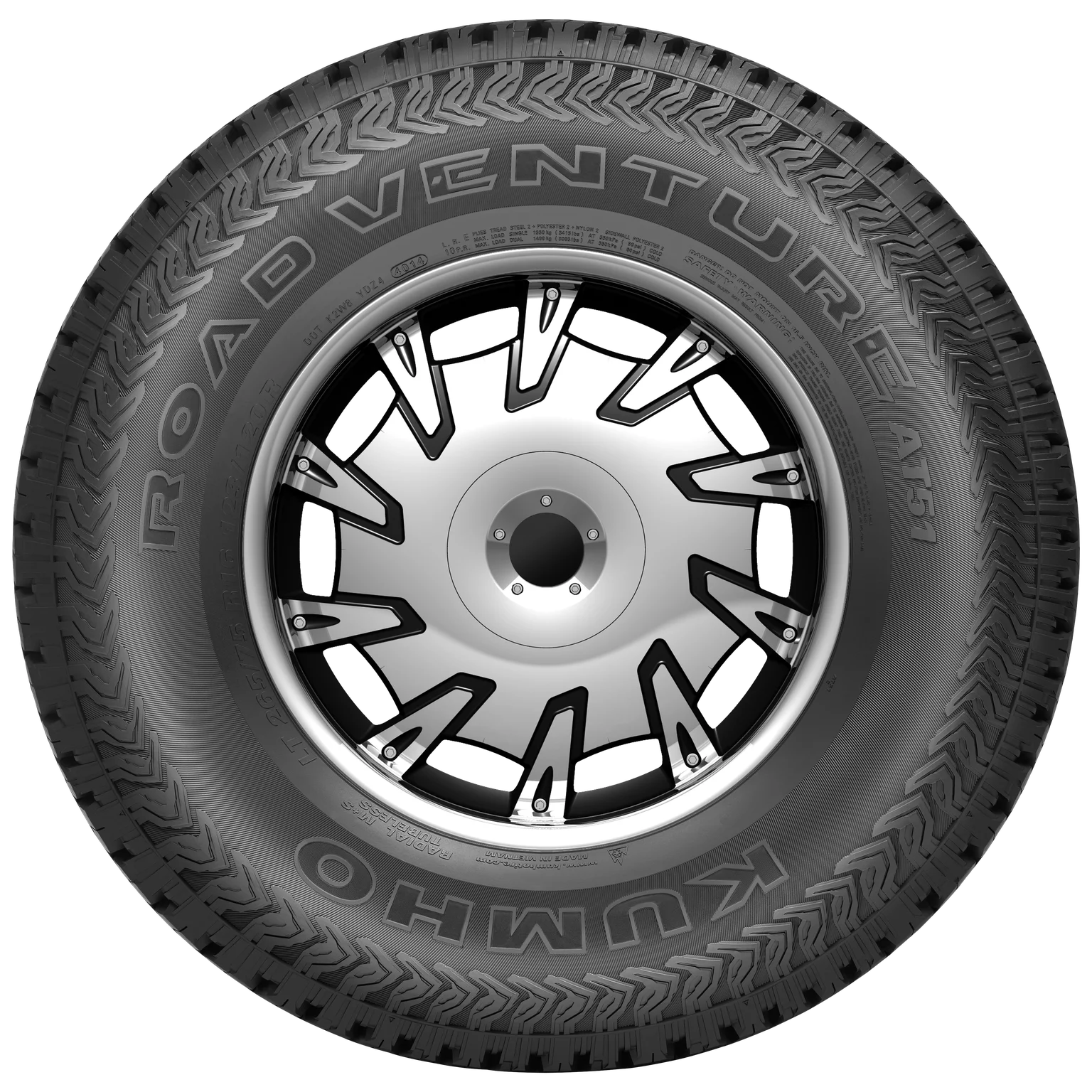 Kumho Road Venture AT51 All-Terrain Tire 275/60R20 W132289