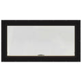 JELD-WEN 48 in. x 20 in. W-2500 Series Black Painted Clad Wood Awning Window w/ Natural Interior and Screen
