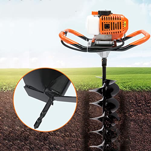 DYRABREST 52cc Gas Powered Earth Auger Post Hole Digger with 4/6/8 inch Bits K1897