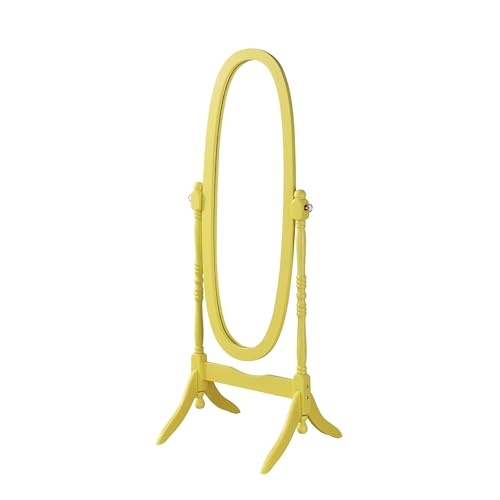 Roundhill Furniture Traditional Queen Anna Style Wood Floor Cheval Mirror L68887