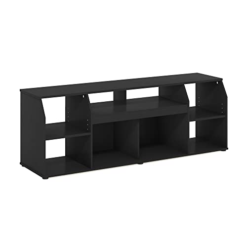 Furinno JAYA Large Entertainment Stand for TV Up to 55 Inch, French Oak Grey/Black V100781