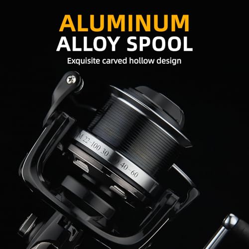 HAUT TON Big Game Surf Spinning Fishing Reel, 20KG Drag, Saltwater Q695155