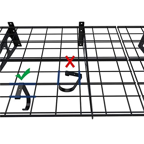 FLEXIMOUNTS 2-Pack 2x6ft Garage Wall Shelving Rack, Black C244838