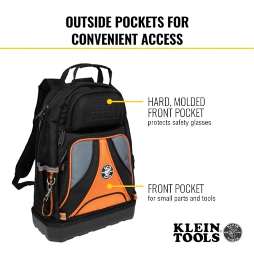 Klein Tools 55421BP-14 Tool Backpack, Heavy Duty, 39 Pockets S772